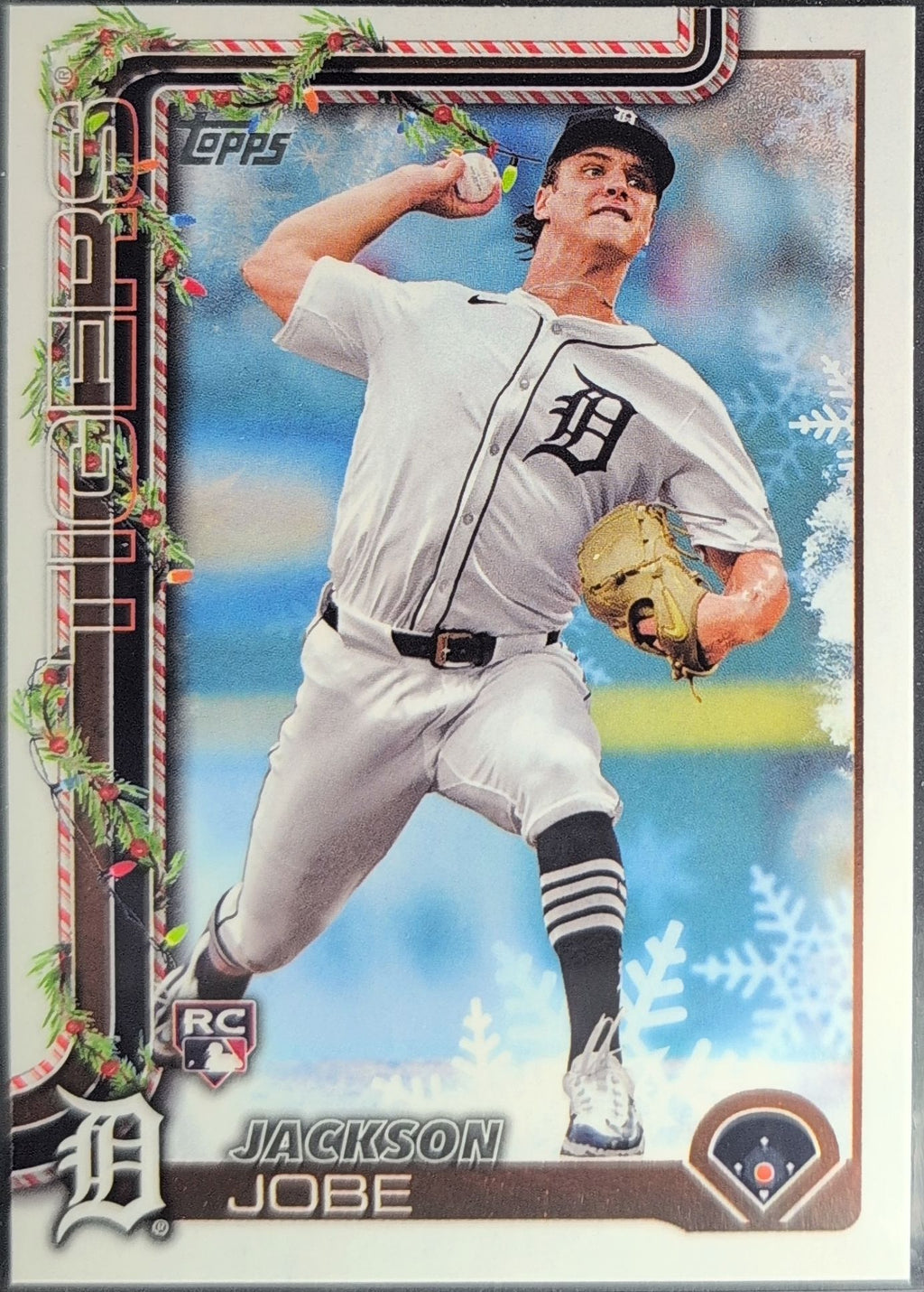 2025 Topps Holiday Jackson Jobe #H160c Detroit Tigers front