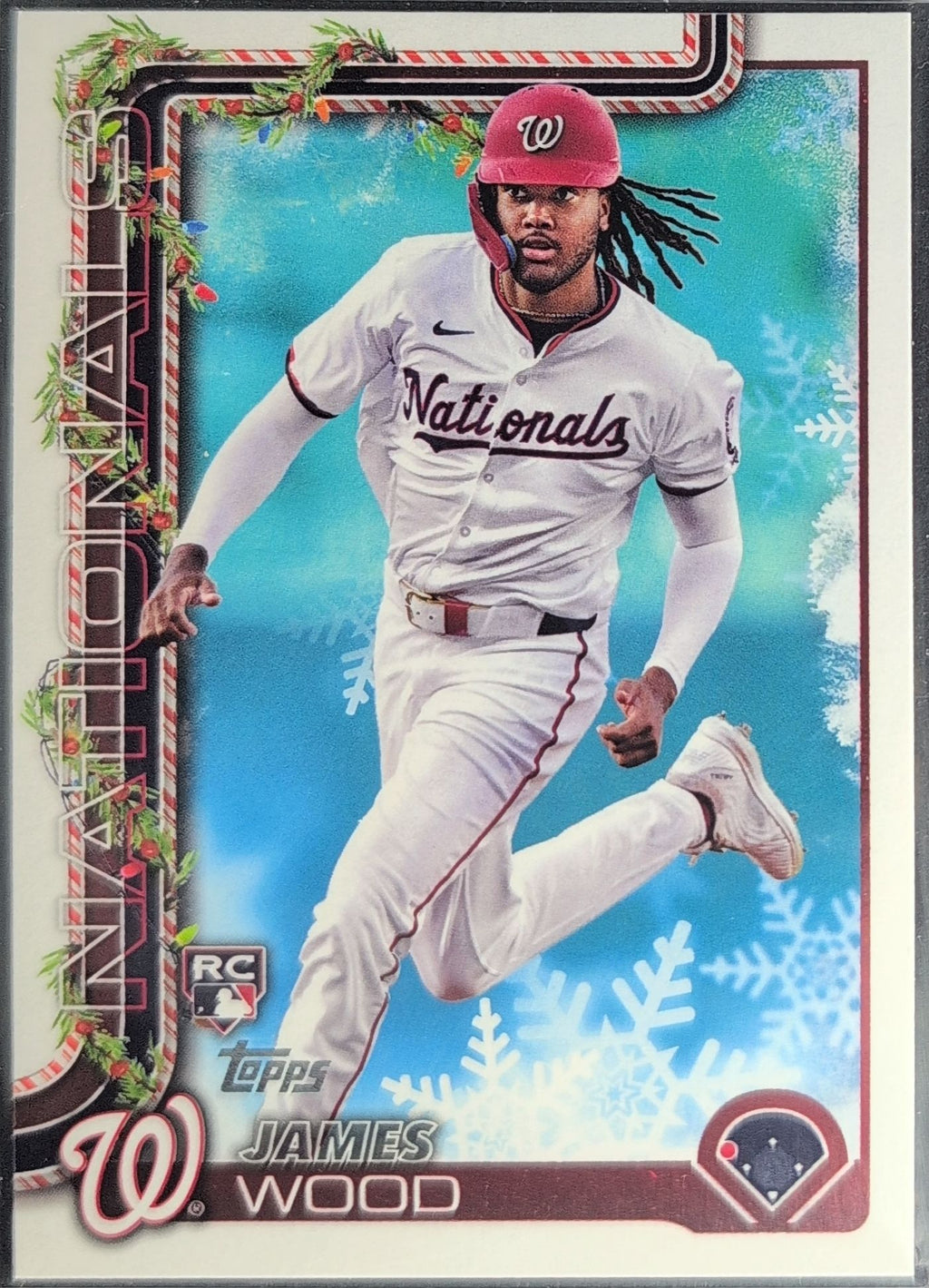 2025 Topps Holiday James Wood #H94c Washington Nationals front