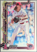 2025 Topps Holiday Caden Dana #H133 RC Los Angeles Angels front