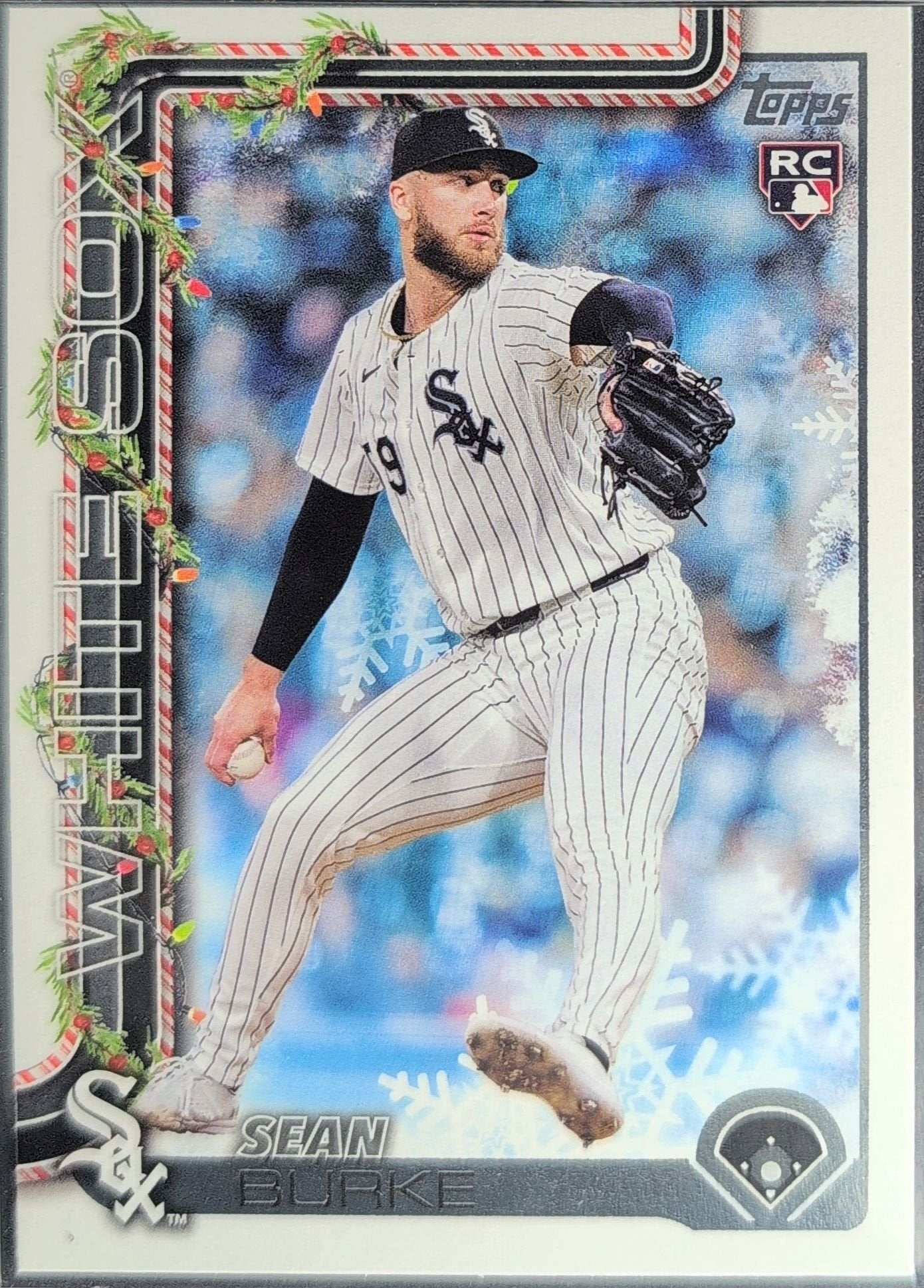Sean Burke 2025 Topps Holiday #H106 Rookie RC Chicago White Sox - front image