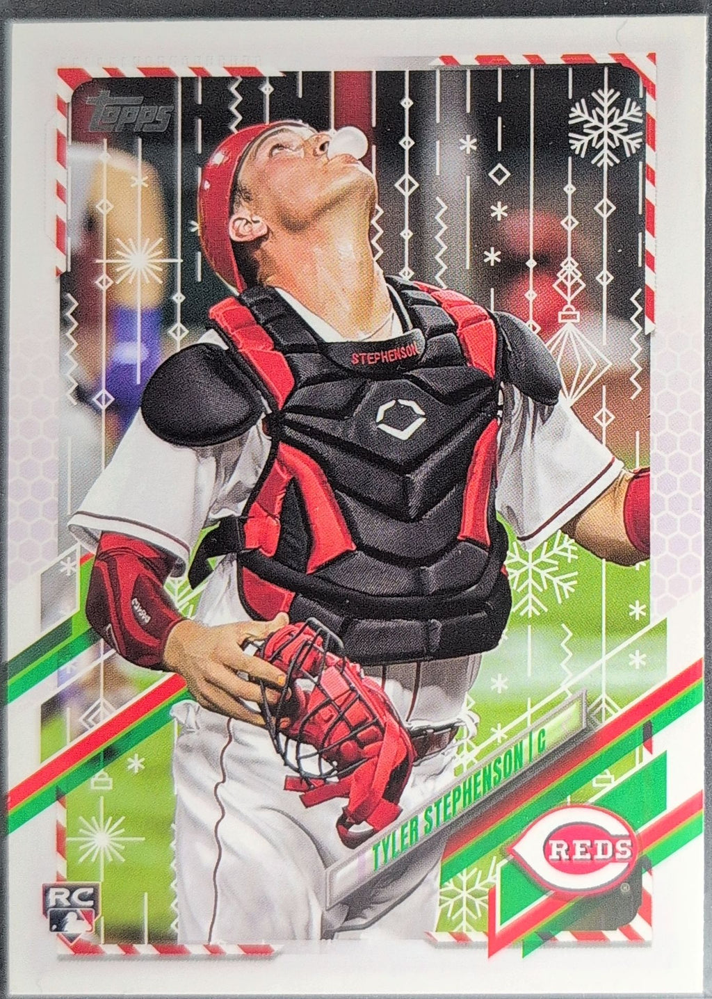 2021 Topps Holiday Tyler Stephenson #HW141 RC Cincinnati Reds front