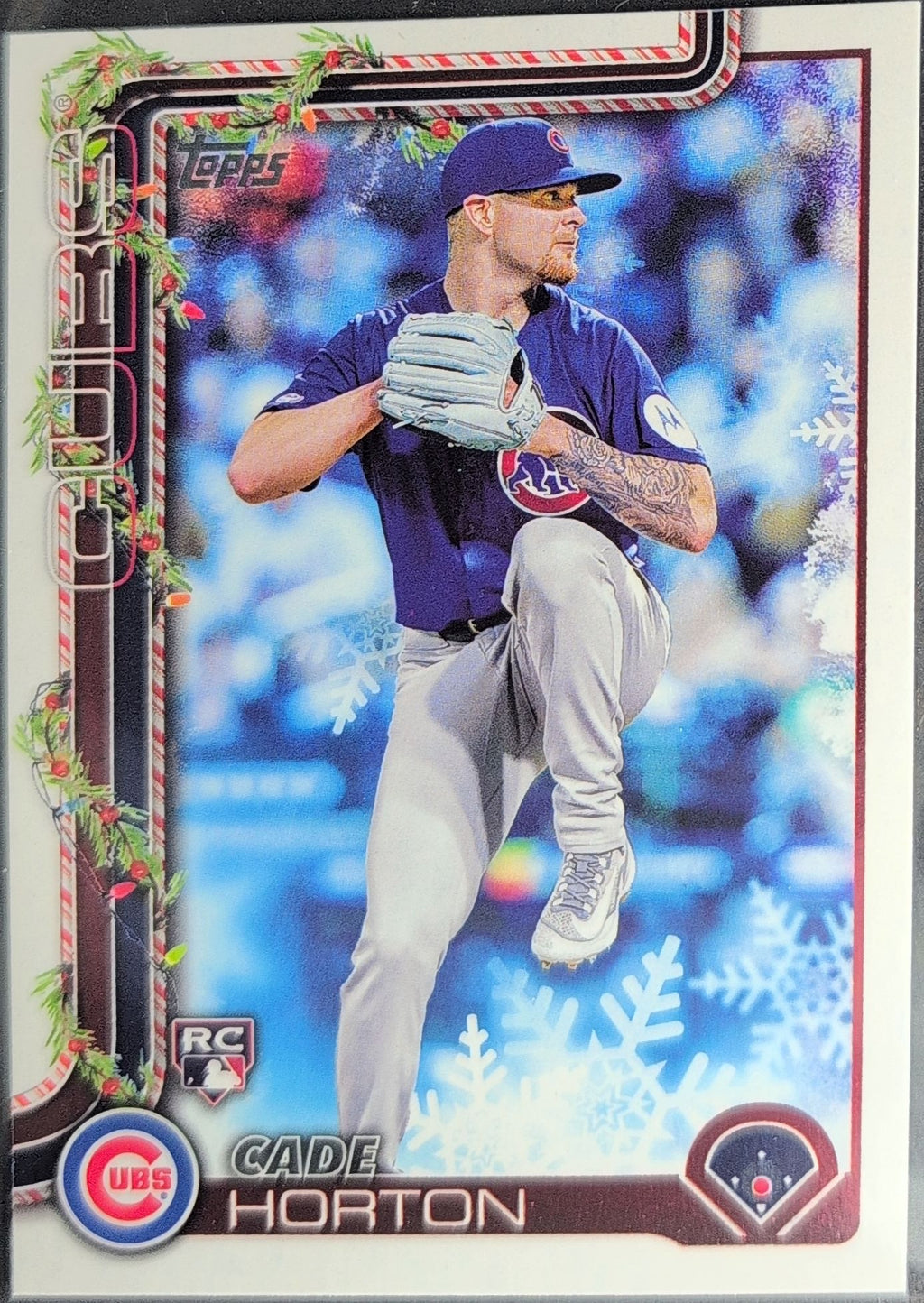 2025 Topps Holiday Cade Horton #H140 RC Chicago Cubs front