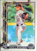 2025 Topps Holiday Chase Dollander #H130 RC Colorado Rockies front