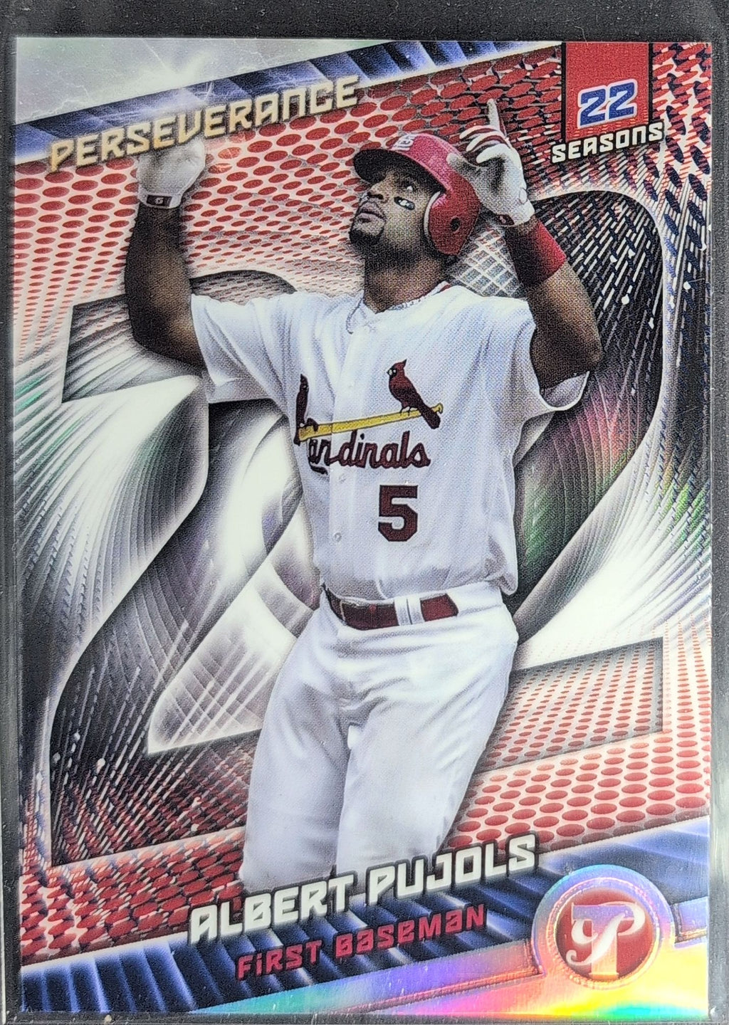 2025 Topps Pristine Albert Pujols #P-12 Perseverance St. Louis Cardinals front