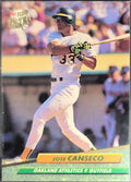 1992 Ultra Jose Canseco #110 Oakland Athletics front