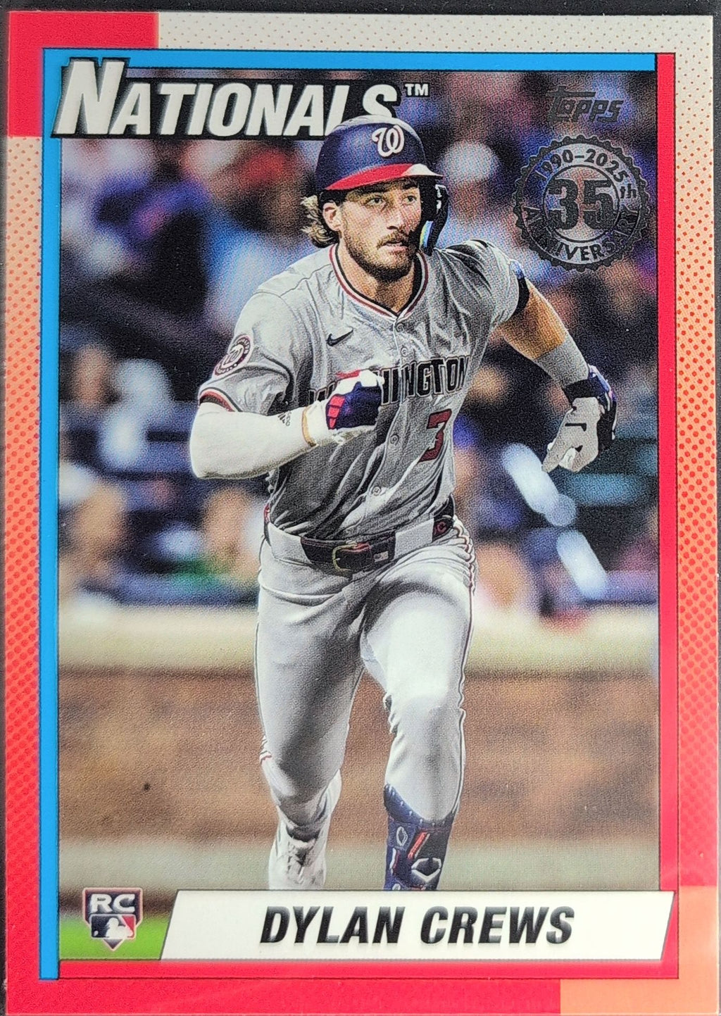 2025 Topps Dylan Crews #90B2-11 1990 Topps Baseball 35th Anniversary (Series Two) Washington Nationals front