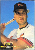 1992 Stadium Club Cal Ripken #595b Baltimore Orioles front