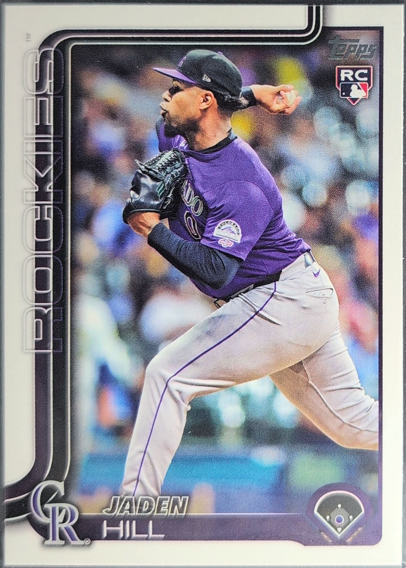 2025 Topps Jaden Hill #556 RC Colorado Rockies front