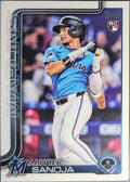 2025 Topps Javier Sanoja #653 RC Miami Marlins front