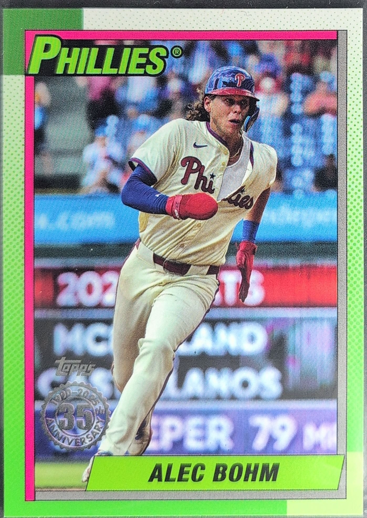 Alec Bohm 2025 Topps #90B2-21 1990 Topps Baseball 35th Anniversary (Series Two) Philadelphia Phillies - front image