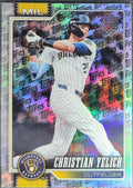 2026 Topps Christian Yelich #154 Topps Foil Pattern Milwaukee Brewers front