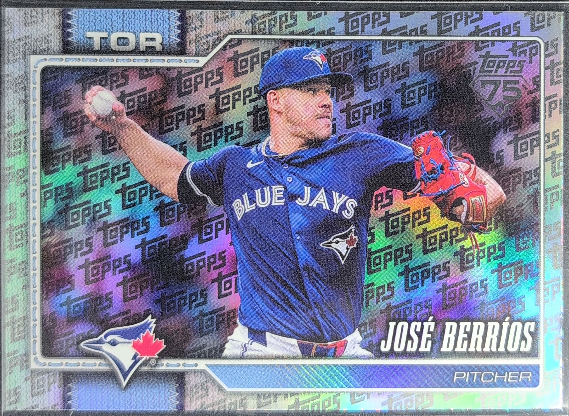 José Berríos 2026 Topps #272 Topps Foil Pattern Toronto Blue Jays
