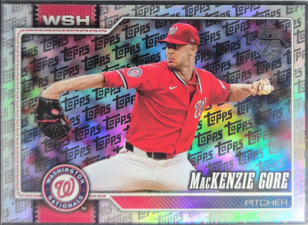 2026 Topps MacKenzie Gore #14 Topps Foil Pattern Washington Nationals front