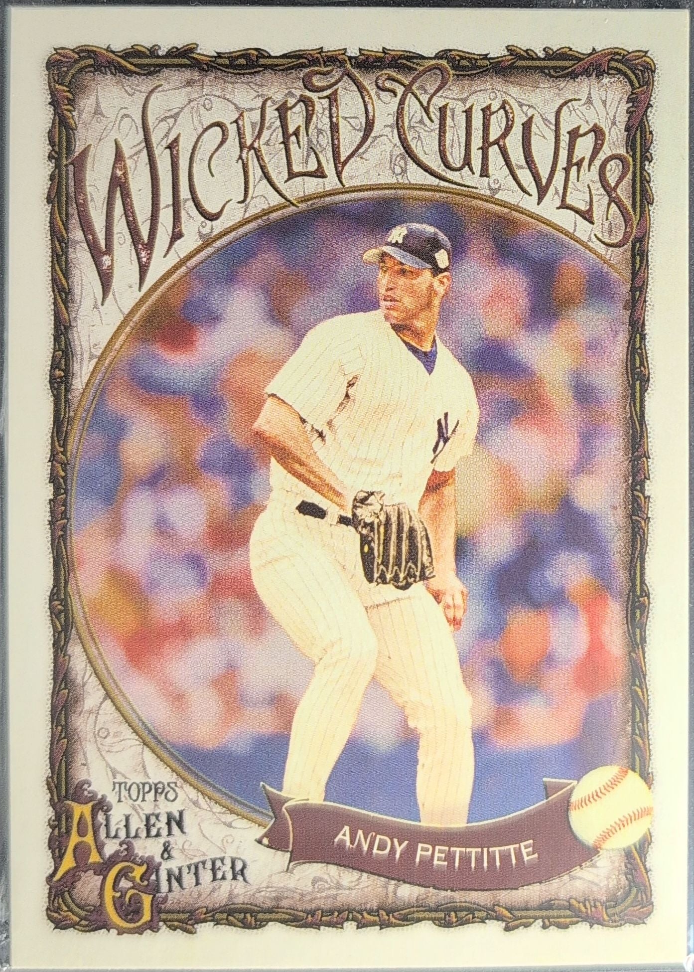 2025 Topps Allen & Ginter Andy Pettitte #WC-40 Wicked Curves New York Yankees front