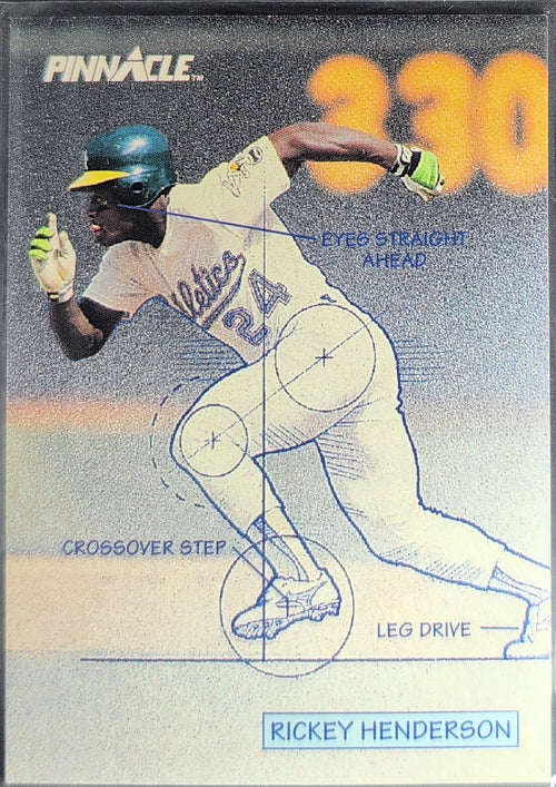 1992 Pinnacle Rickey Henderson #614 Oakland Athletics front