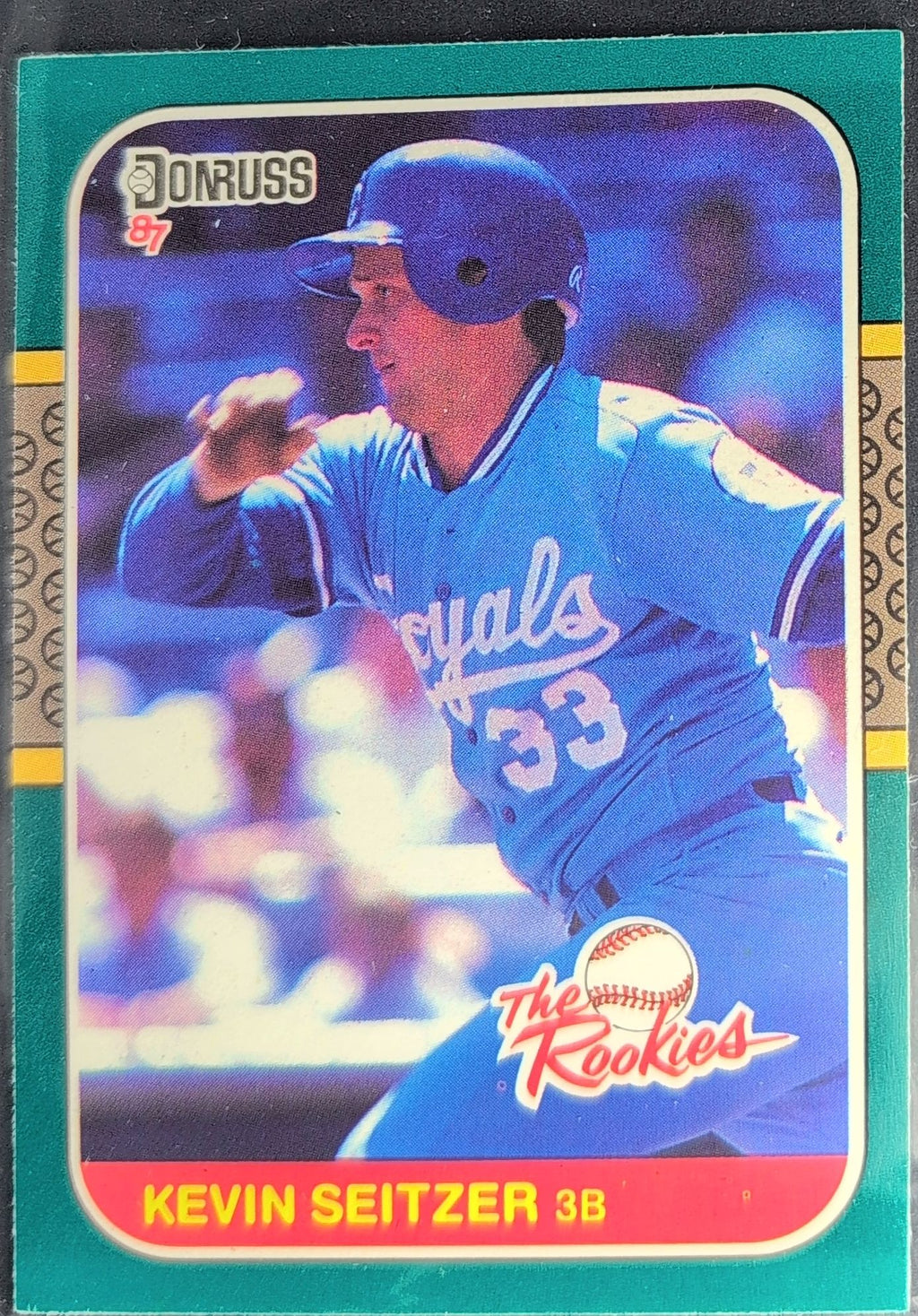 1987 Donruss The Rookies Kevin Seitzer #15 Kansas City Royals front