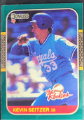 1987 Donruss The Rookies Kevin Seitzer #15 Kansas City Royals front
