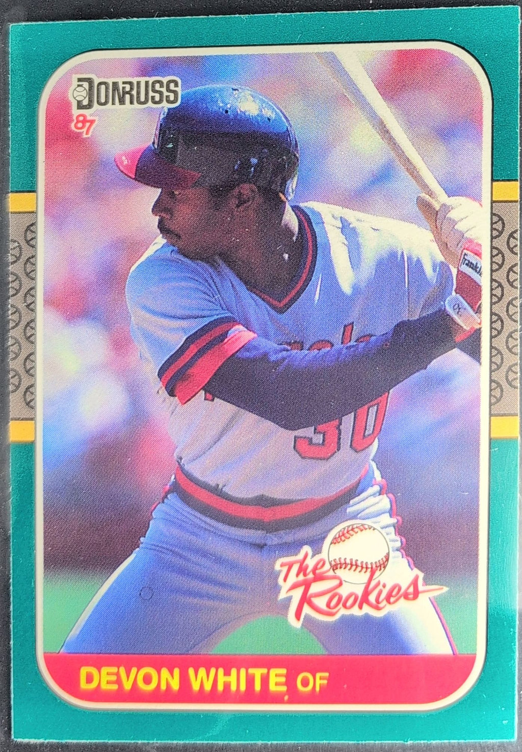 1987 Donruss The Rookies Devon White #8 California Angels front