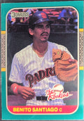 1987 Donruss The Rookies Benito Santiago #44 San Diego Padres front
