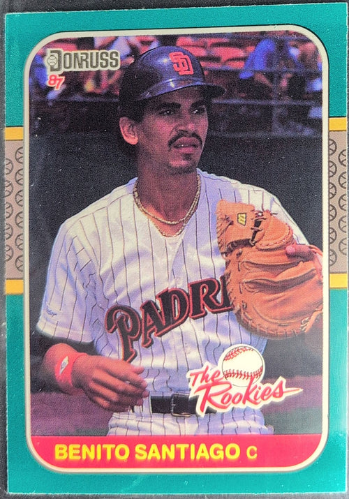 1987 Donruss The Rookies Benito Santiago #44 San Diego Padres front