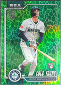 2026 Topps Cole Young #129 Holiday Seattle Mariners front