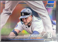 2022 Stadium Club Chrome Austin Meadows #258 Blue Refractor SN Detroit Tigers front