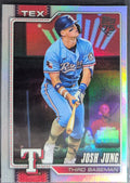 2026 Topps Josh Jung #98 Rainbow Foil Texas Rangers front