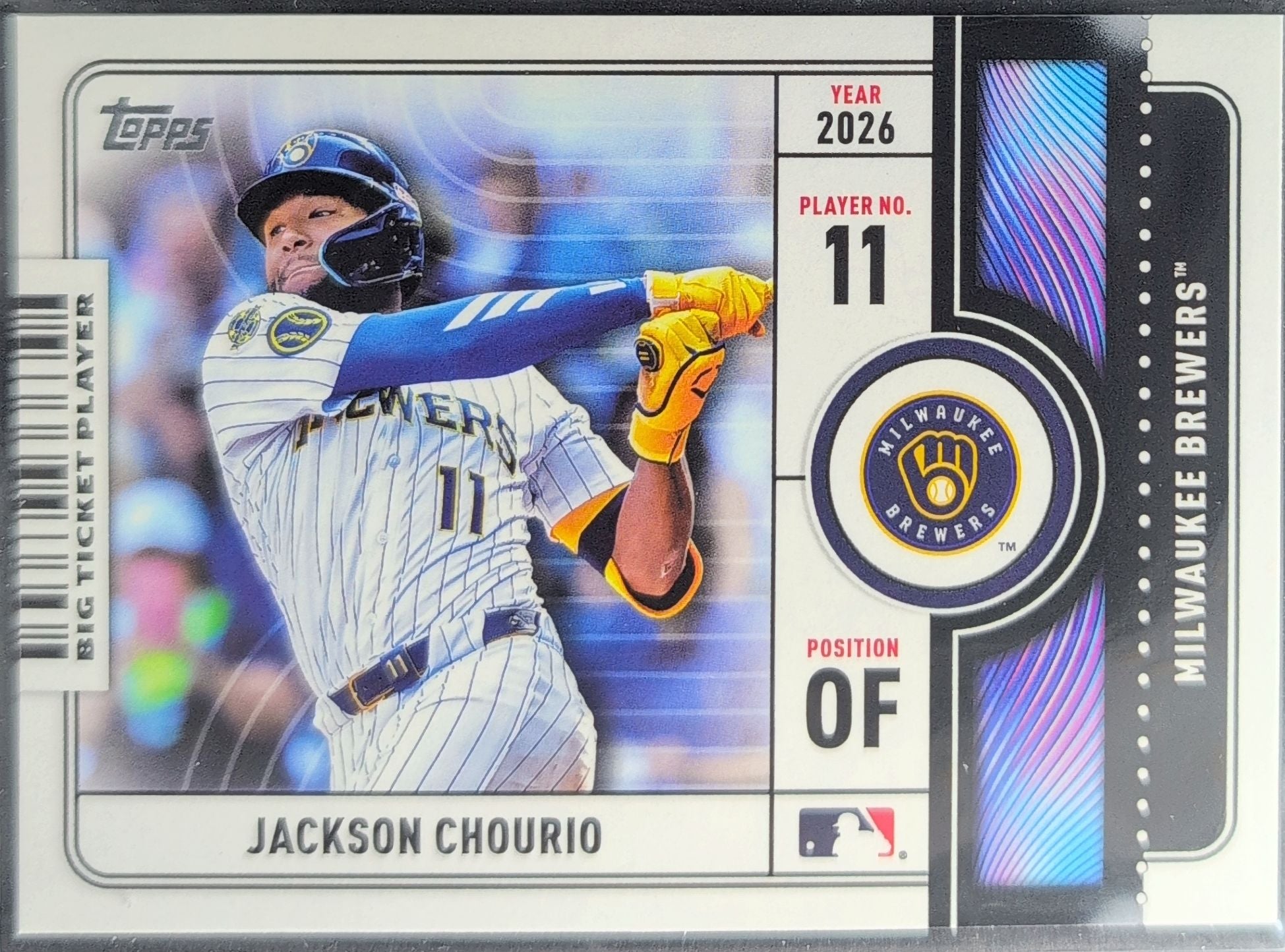 Jackson Chourio 2026 Topps #BTP-12 Big Ticket Players Milwaukee Brewers