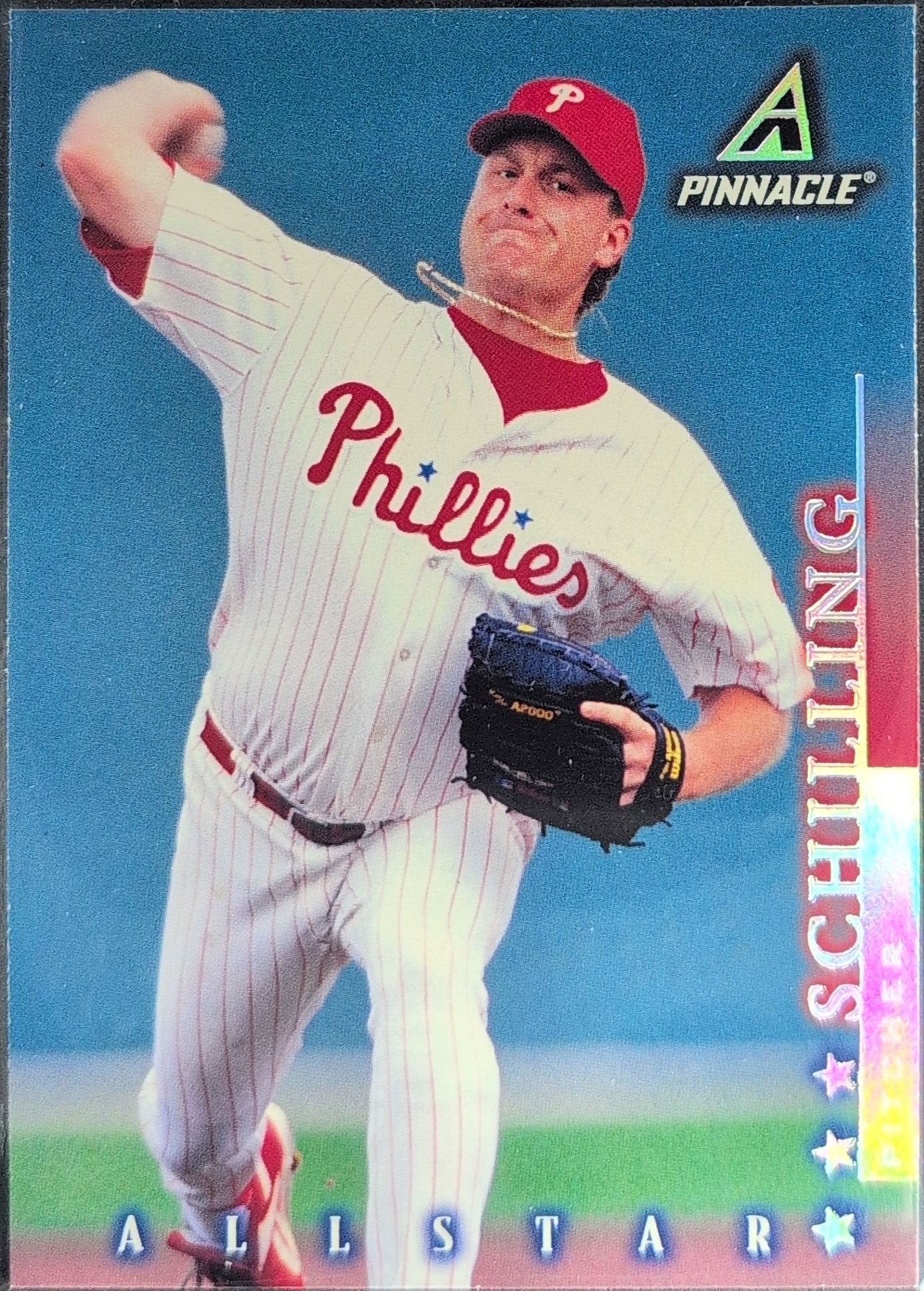 Curt Schilling 1998 Pinnacle #4 Home Stats Philadelphia Phillies - front image