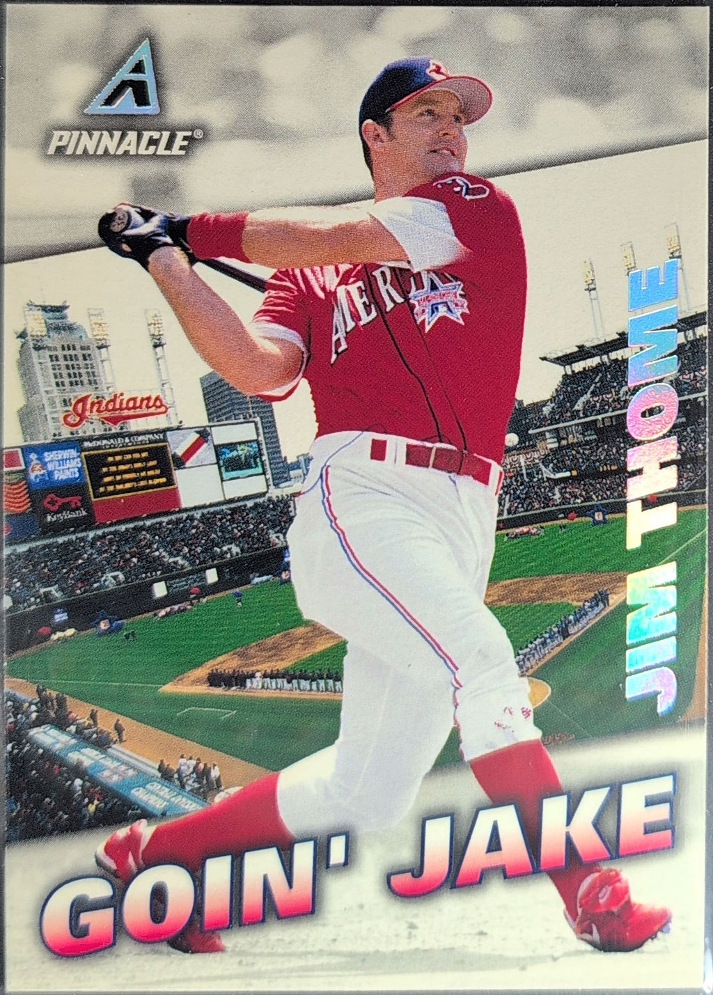 1998 Pinnacle Jim Thome #196 Cleveland Indians front