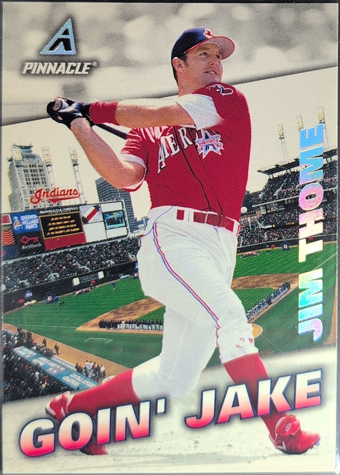 1998 Pinnacle Jim Thome #196 Cleveland Indians front