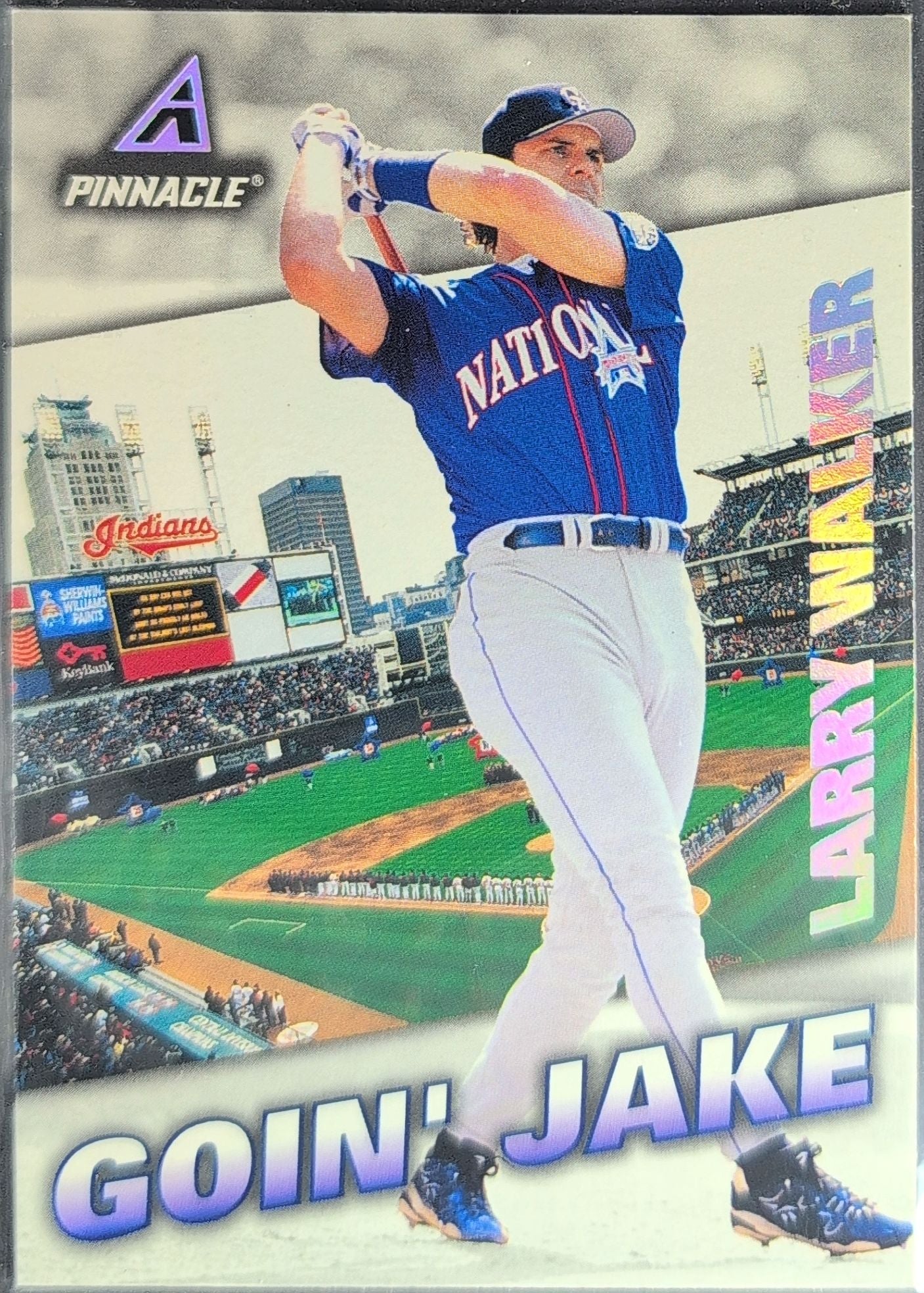1998 Pinnacle Larry Walker #190 Colorado Rockies front