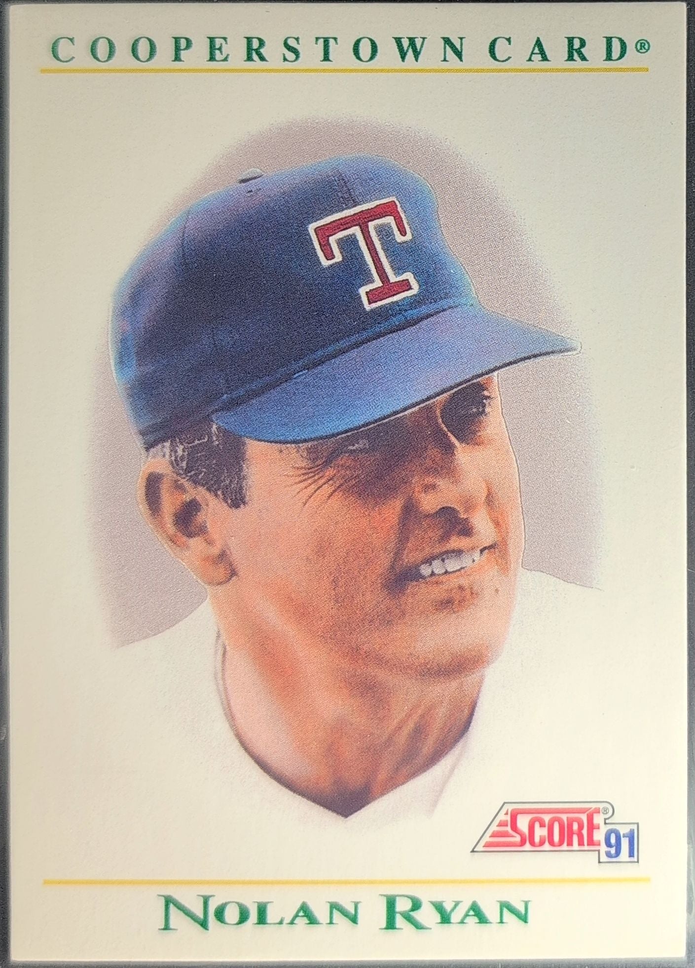 1991 Score Nolan Ryan #B7 Cooperstown Texas Rangers front