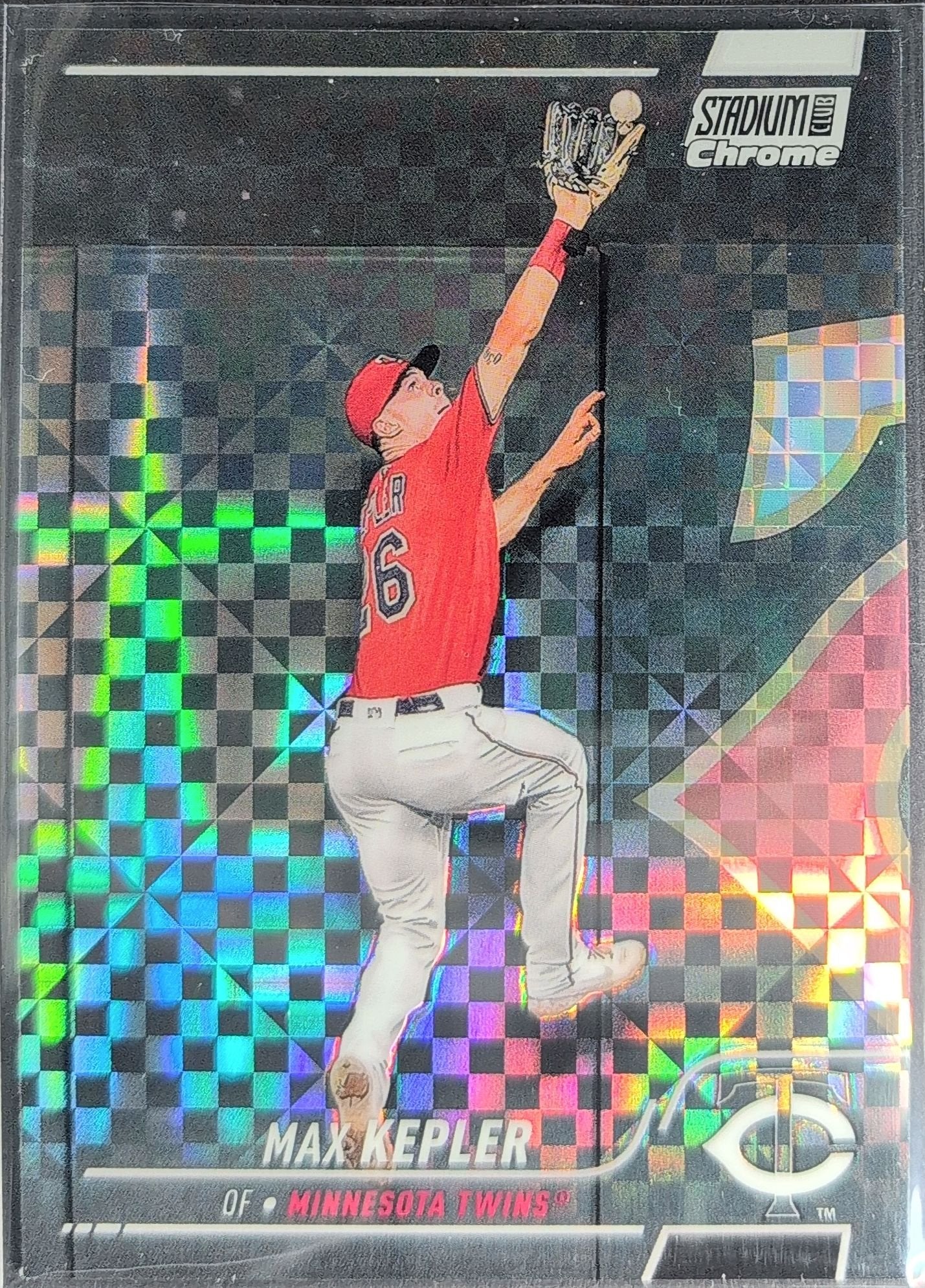 Max Kepler 2022 Stadium Club Chrome #219 X-Fractor Minnesota Twins - front image