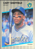 1989 Fleer Gary Sheffield #196 RC Milwaukee Brewers front