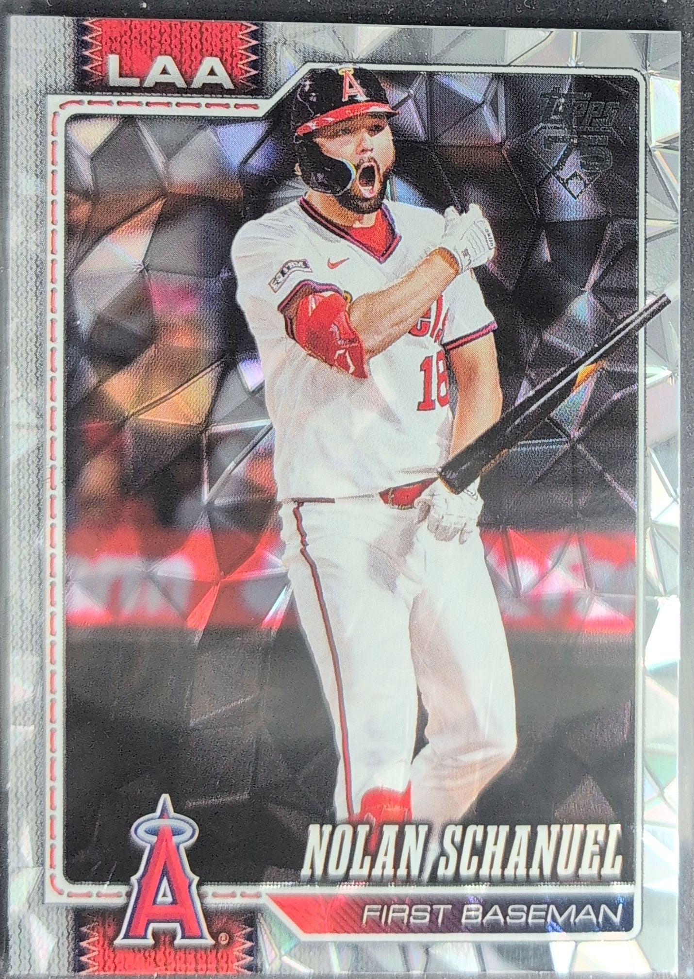 2026 Topps Nolan Schanuel #43 Diamante Foil Los Angeles Angels front
