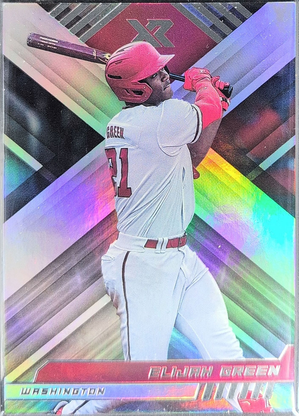 Elijah Green 2023 Panini Chronicles - XR Red #13 Washington Nationals - front image