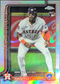 2025 Topps Chrome Update Cam Smith #USC19 Refractors RC Houston Astros front