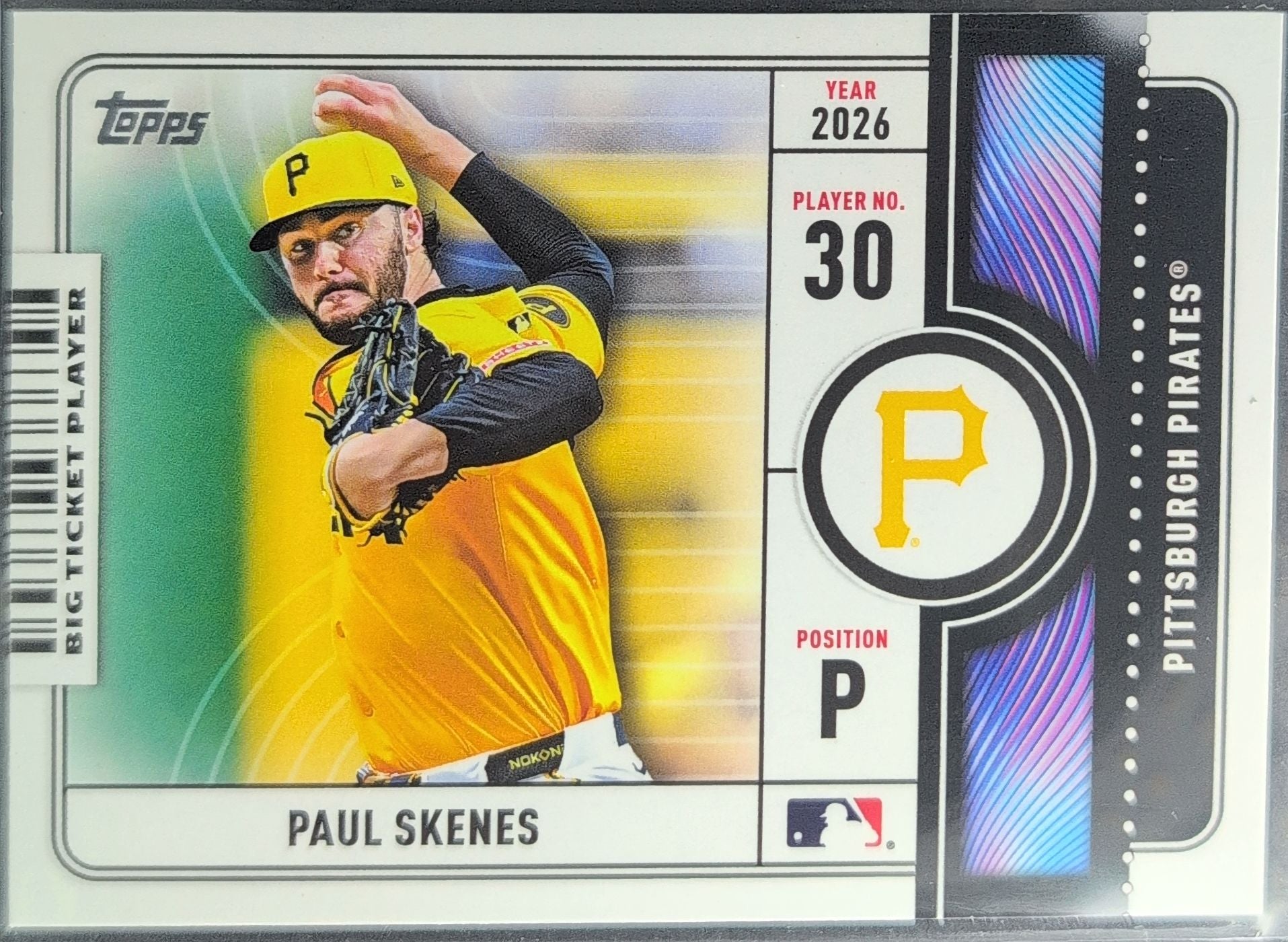 2026 Topps Paul Skenes #BTP-14 Big Ticket Players Pittsburgh Pirates front