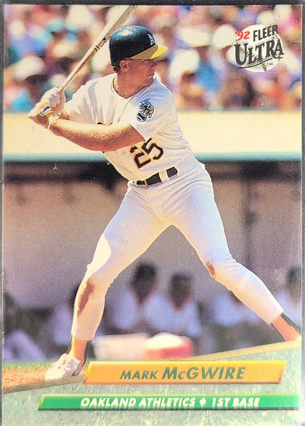 1992 Ultra Mark McGwire #115 Oakland Athletics front