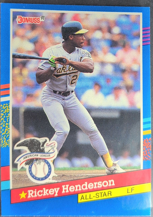 1991 Donruss Rickey Henderson #53 Oakland Athletics front
