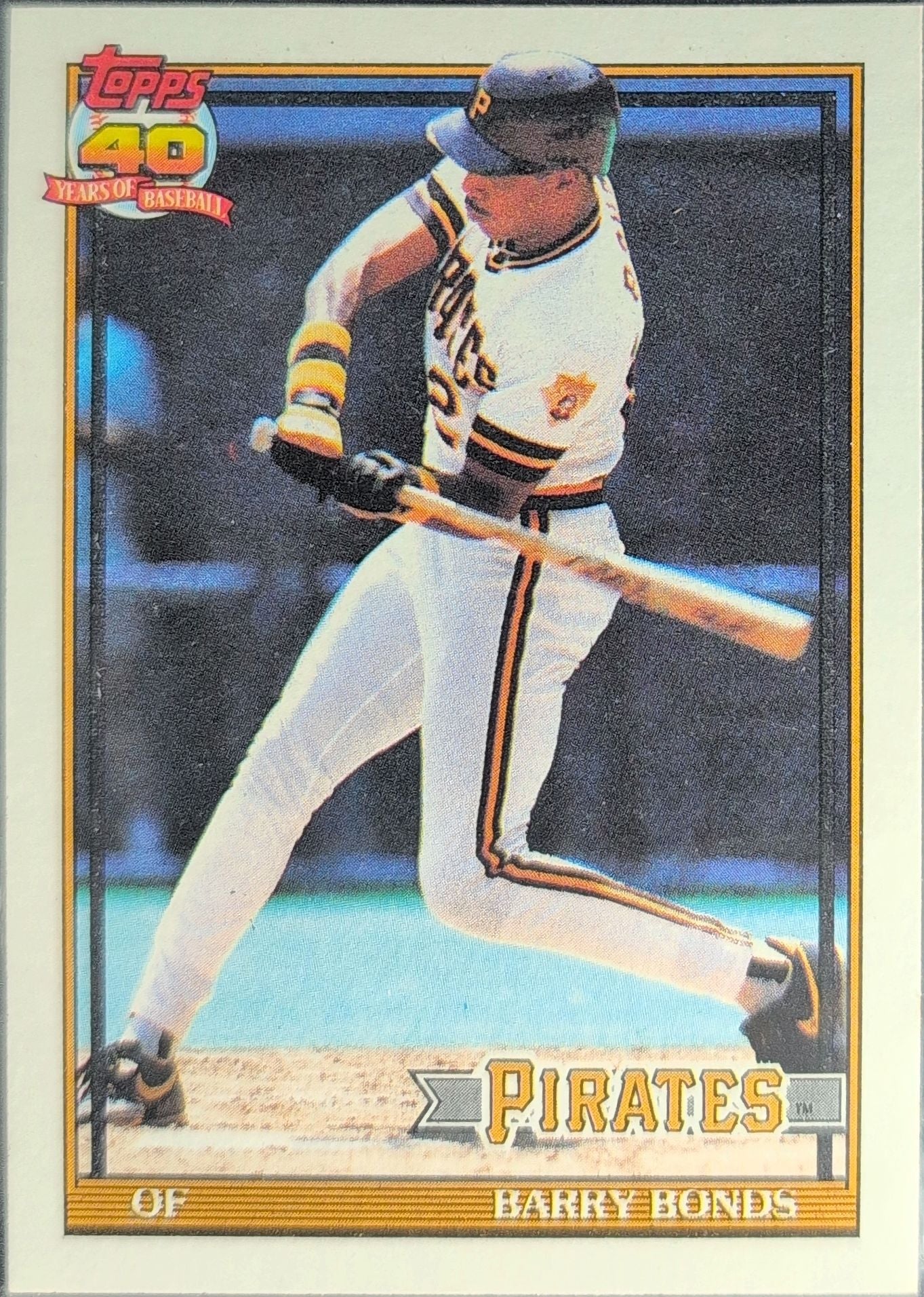 1991 Topps Barry Bonds #570 Pittsburgh Pirates front