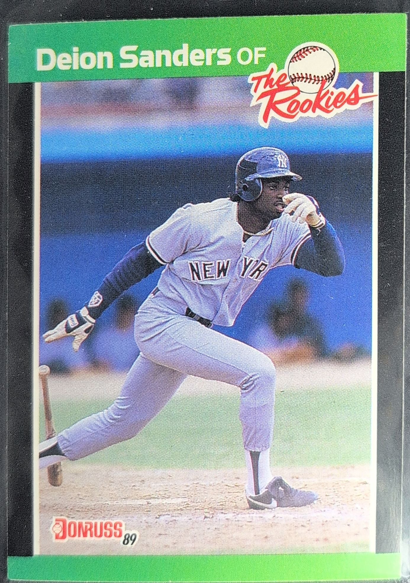 Deion Sanders 1989 Donruss The Rookies #6 New York Yankees