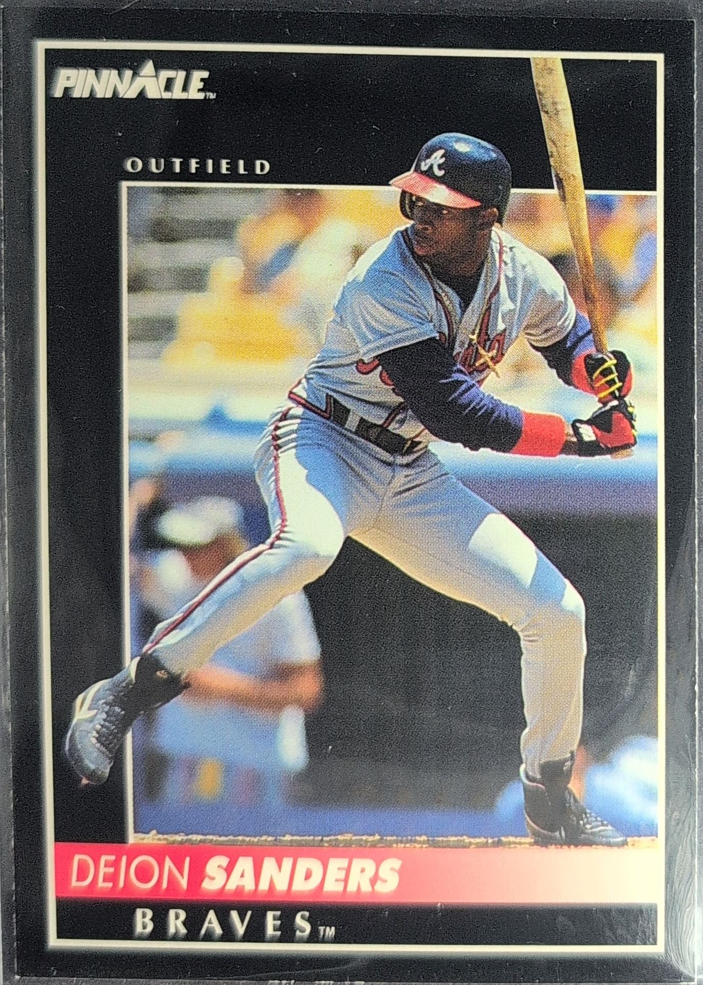1992 Pinnacle Deion Sanders #170 Atlanta Braves front