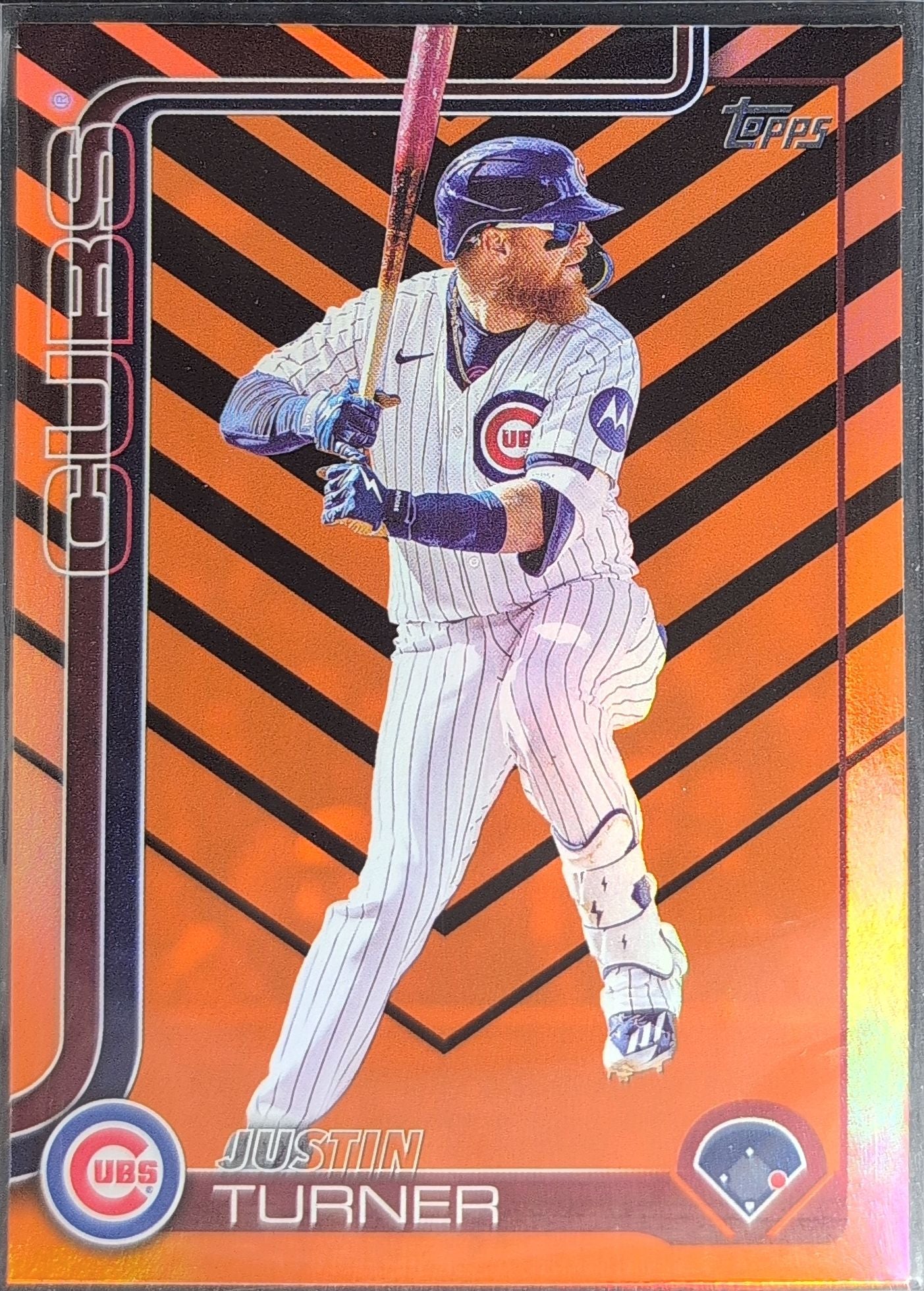 2025 Topps Update Justin Turner #US27 Holiday Chicago Cubs front