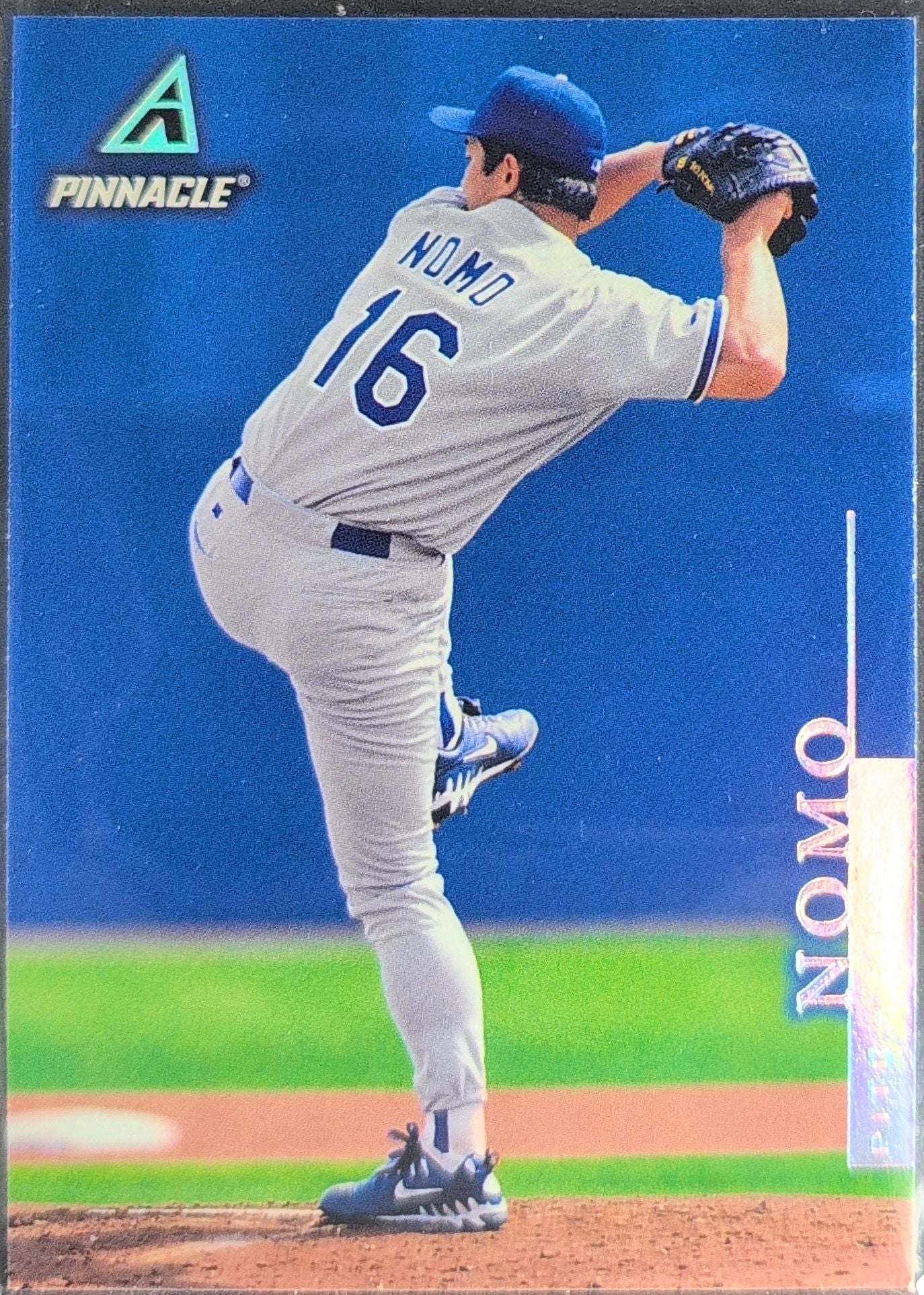 1998 Pinnacle Hideo Nomo #44 Away Stats Los Angeles Dodgers front