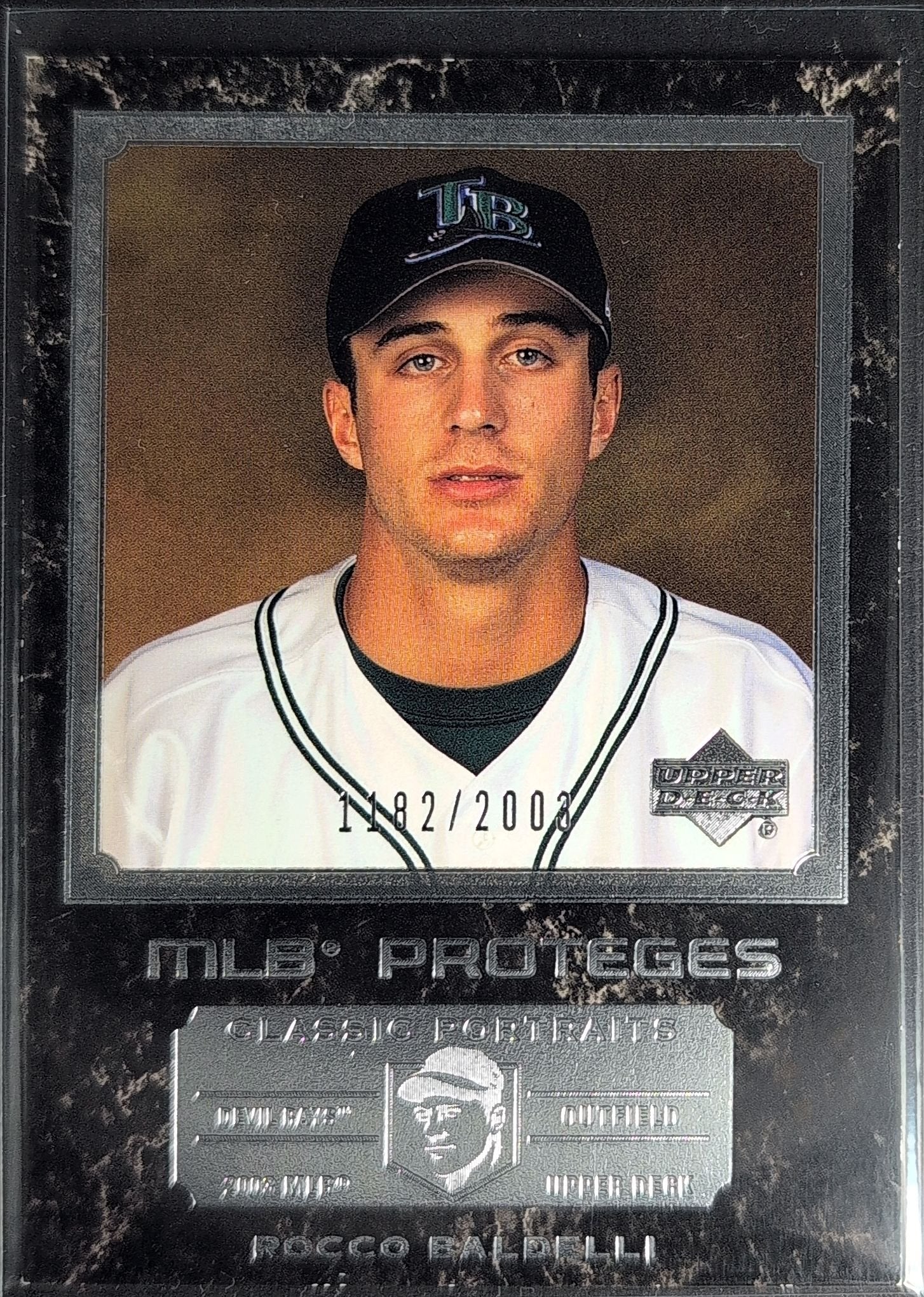 Rocco Baldelli 2003 Upper Deck Classic Portraits #184 Tampa Bay Devil Rays - front image