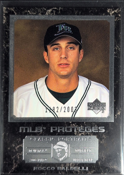 2003 Upper Deck Classic Portraits Rocco Baldelli #184 SN Tampa Bay Devil Rays front
