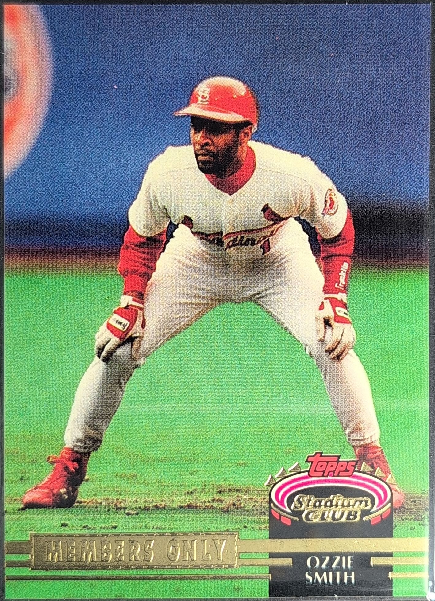 Ozzie Smith 1992 Stadium Club Members Only #NNO St. Louis Cardinals - front image