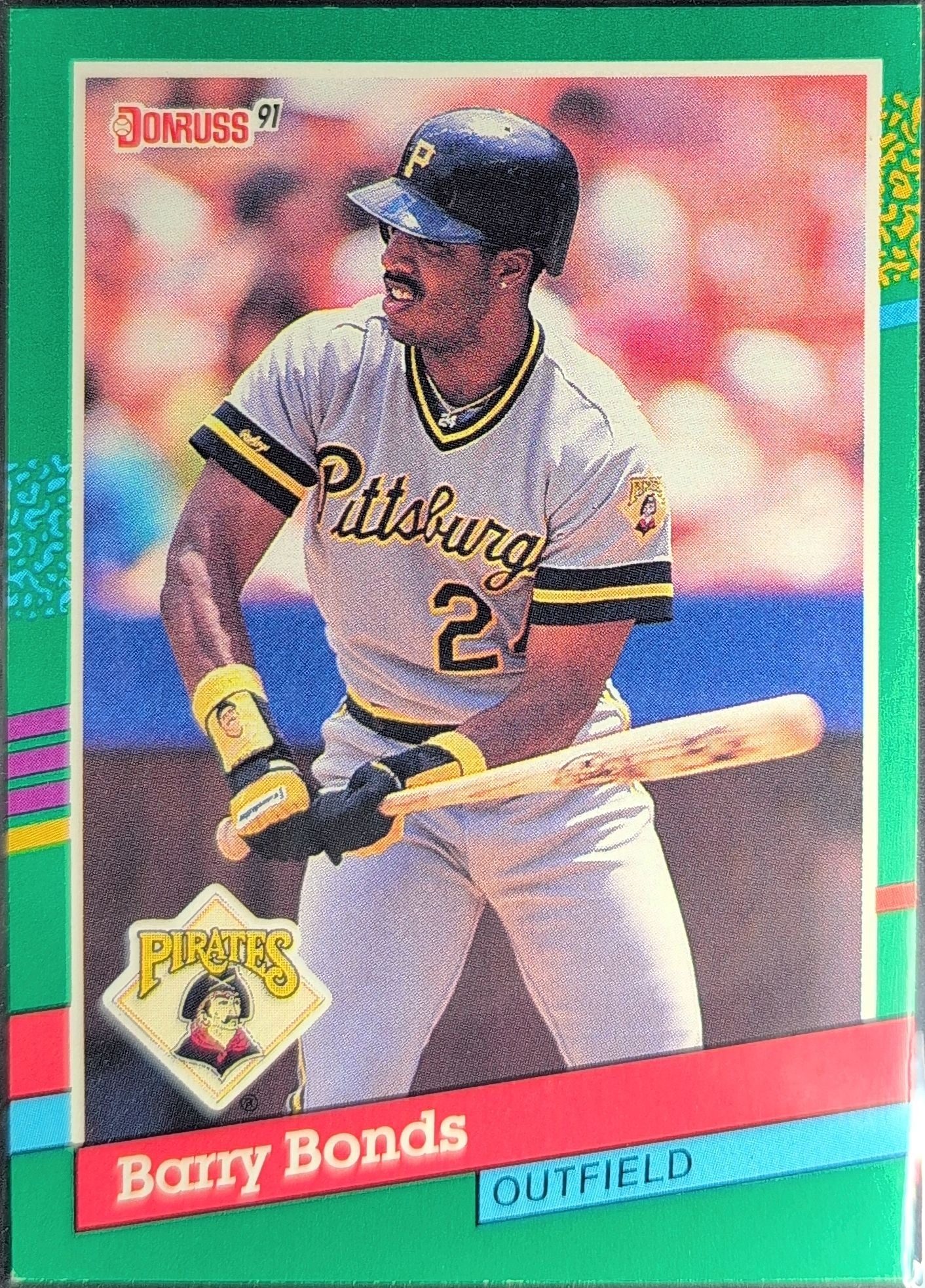 1991 Donruss Barry Bonds #495b Pittsburgh Pirates front